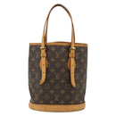 LOUIS VUITTON Monogram Bucket PM Shoulder Bag M42238 LV Auth ep14017-2