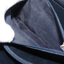 CELINE C Sulky Horse Carriage Shoulder Bag Canvas Navy Gold Auth ep14022-12