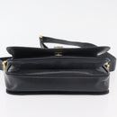 CELINE C Sulky Horse Carriage Shoulder Bag Canvas Navy Gold Auth ep14022-5