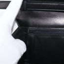 GUCCI Horsebit Shoulder Bag Leather Black Gold Auth ep14024-21