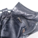 LOEWE Shoulder Bag Leather Black Silver Auth ep14025-19