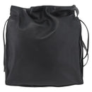LOEWE Shoulder Bag Leather Black Silver Auth ep14025-2
