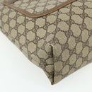 GUCCI GG Supreme Web Sherry Line Tote Bag PVC Beige 40 02 003 Auth ep14026-11