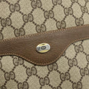 GUCCI GG Supreme Web Sherry Line Tote Bag PVC Beige 40 02 003 Auth ep14026-14