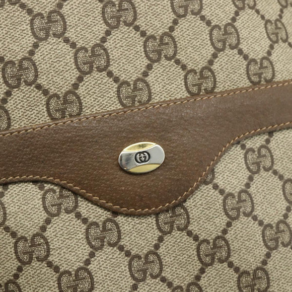 GUCCI GG Supreme Web Sherry Line Tote Bag PVC Beige 40 02 003 Auth ep14026