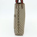 GUCCI GG Supreme Web Sherry Line Tote Bag PVC Beige 40 02 003 Auth ep14026-5