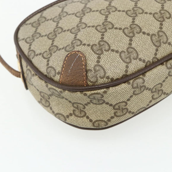 GUCCI GG Supreme Web Sherry Line Bag PVC Beige Gold 89 02 066 Auth ep14029