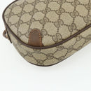 GUCCI GG Supreme Web Sherry Line Bag PVC Beige Gold 89 02 066 Auth ep14029-16