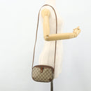 GUCCI GG Supreme Web Sherry Line Bag PVC Beige Gold 89 02 066 Auth ep14029-20