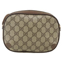 GUCCI GG Supreme Web Sherry Line Bag PVC Beige Gold 89 02 066 Auth ep14029-2