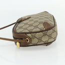 GUCCI GG Supreme Web Sherry Line Bag PVC Beige Gold 89 02 066 Auth ep14029-3