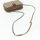GUCCI GG Supreme Web Sherry Line Bag PVC Beige Gold 89 02 066 Auth ep14029-7