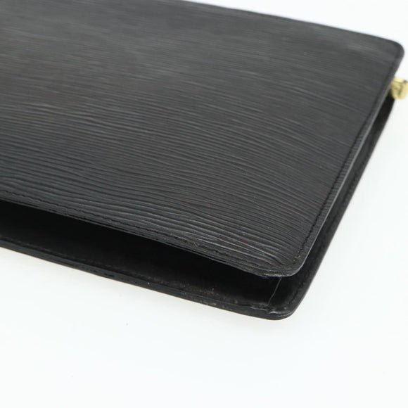 LOUIS VUITTON Epi Pochette Homme Clutch Bag Black M52522 LV Auth ep14034
