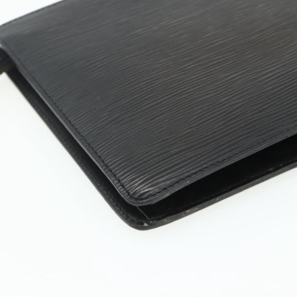 LOUIS VUITTON Epi Pochette Homme Clutch Bag Black M52522 LV Auth ep14034