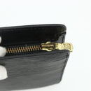 LOUIS VUITTON Epi Pochette Homme Clutch Bag Black M52522 LV Auth ep14034-8