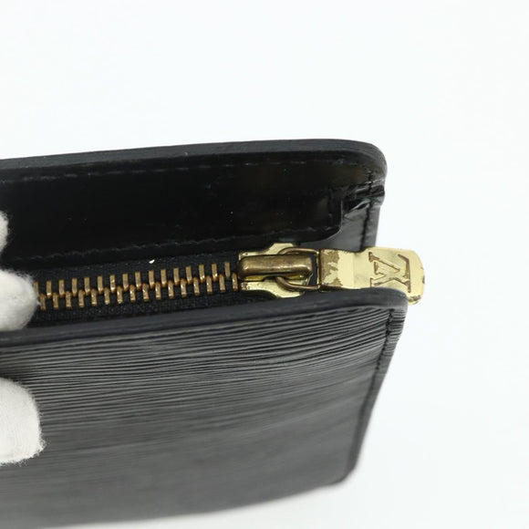 LOUIS VUITTON Epi Pochette Homme Clutch Bag Black M52522 LV Auth ep14034