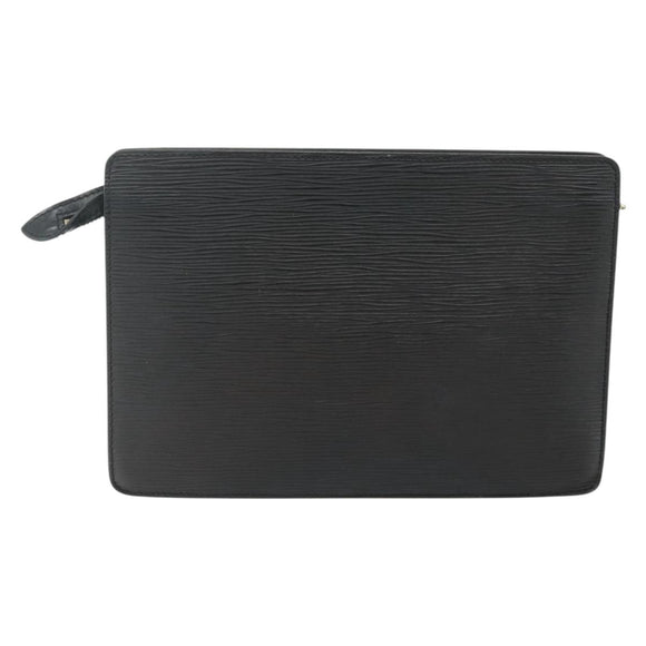 LOUIS VUITTON Epi Pochette Homme Clutch Bag Black M52522 LV Auth ep14034
