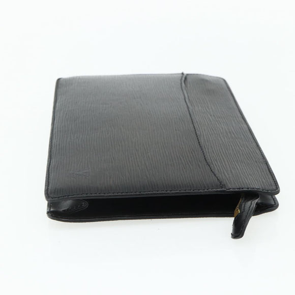 LOUIS VUITTON Epi Pochette Homme Clutch Bag Black M52522 LV Auth ep14034