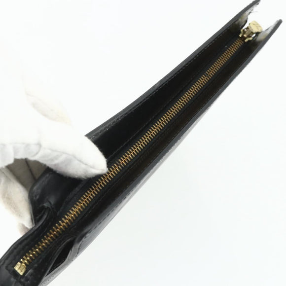 LOUIS VUITTON Epi Pochette Homme Clutch Bag Black M52522 LV Auth ep14034