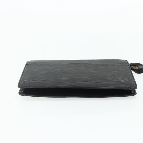 LOUIS VUITTON Epi Pochette Homme Clutch Bag Black M52522 LV Auth ep14034