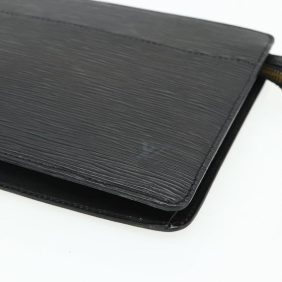 LOUIS VUITTON Epi Pochette Homme Clutch Bag Black M52522 LV Auth ep14034