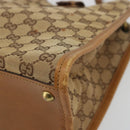 GUCCI GG Canvas Shoulder Bag Beige Gold 110292 Auth ep14036-9