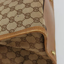 GUCCI GG Canvas Shoulder Bag Beige Gold 110292 Auth ep14036-16