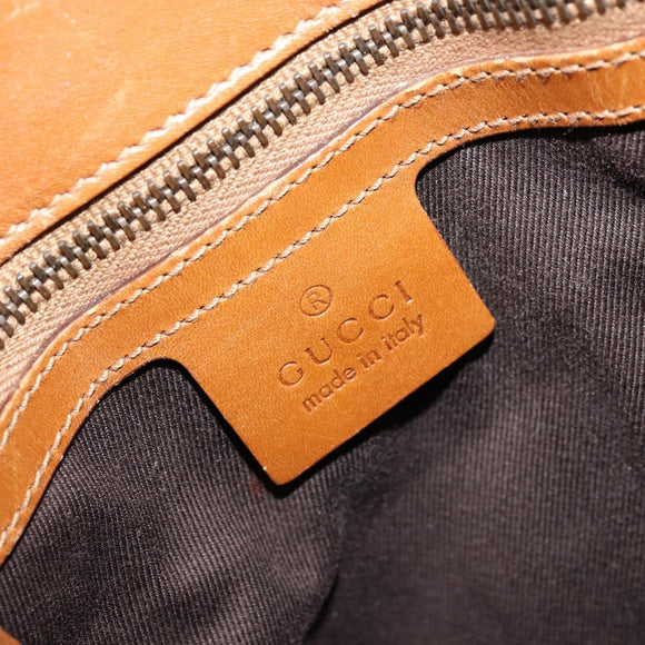 GUCCI GG Canvas Shoulder Bag Beige Gold 110292 Auth ep14036