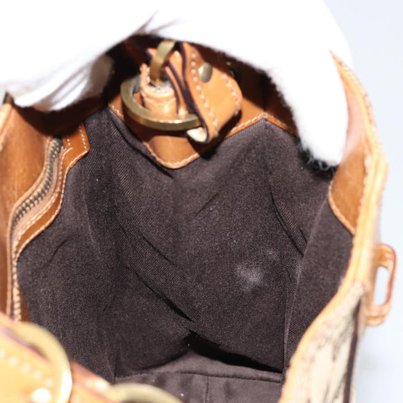 GUCCI GG Canvas Shoulder Bag Beige Gold 110292 Auth ep14036