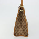 GUCCI GG Canvas Shoulder Bag Beige Gold 110292 Auth ep14036-4