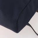HERMES Her Line Herbag Ad Backpack Canvas Navy Silver Auth ep14037-15