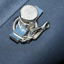 HERMES Her Line Herbag Ad Backpack Canvas Navy Silver Auth ep14037-24