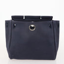 HERMES Her Line Herbag Ad Backpack Canvas Navy Silver Auth ep14037-25