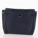 HERMES Her Line Herbag Ad Backpack Canvas Navy Silver Auth ep14037-26