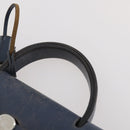 HERMES Her Line Herbag Ad Backpack Canvas Navy Silver Auth ep14037-14
