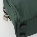 PRADA Tote Bag Nylon Green Silver Auth ep14041-14