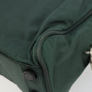 PRADA Tote Bag Nylon Green Silver Auth ep14041-15