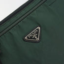 PRADA Tote Bag Nylon Green Silver Auth ep14041-17