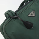 PRADA Tote Bag Nylon Green Silver Auth ep14041-18