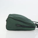 PRADA Tote Bag Nylon Green Silver Auth ep14041-3