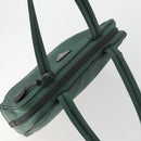PRADA Tote Bag Nylon Green Silver Auth ep14041-6