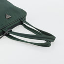 PRADA Tote Bag Nylon Green Silver Auth ep14041-7