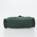 PRADA Tote Bag Nylon Green Silver Auth ep14041-5
