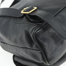 GUCCI Bamboo Backpack Leather Black Gold 003 2040 0016 Auth ep14048-15