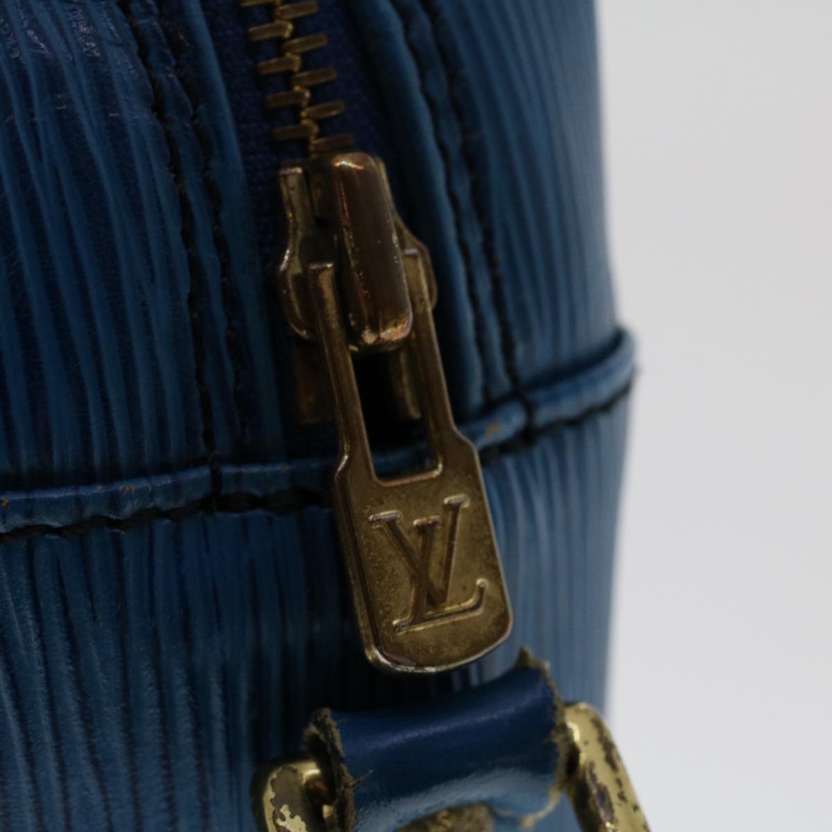 LOUIS VUITTON Epi Trocadero 27 Shoulder Bag Blue M52315 LV Auth ep1405