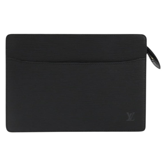 LOUIS VUITTON Epi Pochette Homme Clutch Bag Black M52522 LV Auth ep14051