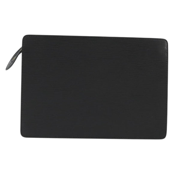 LOUIS VUITTON Epi Pochette Homme Clutch Bag Black M52522 LV Auth ep14051