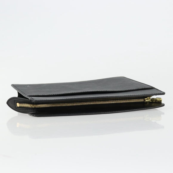 LOUIS VUITTON Epi Pochette Homme Clutch Bag Black M52522 LV Auth ep14051