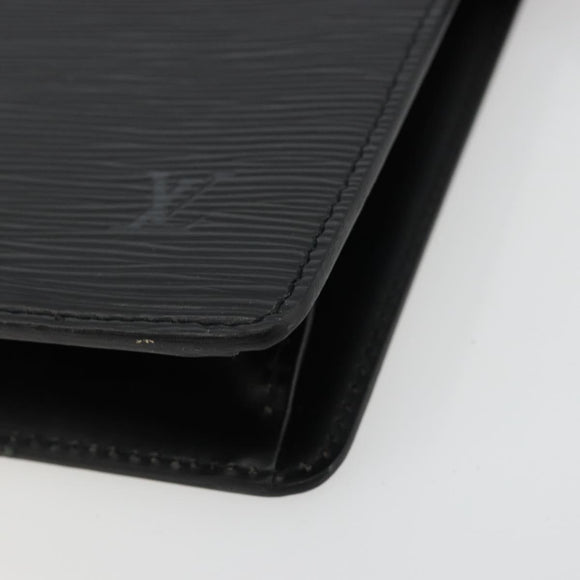 LOUIS VUITTON Epi Pochette Homme Clutch Bag Black M52522 LV Auth ep14051