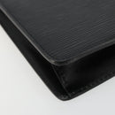 LOUIS VUITTON Epi Pochette Homme Clutch Bag Black M52522 LV Auth ep14051-9